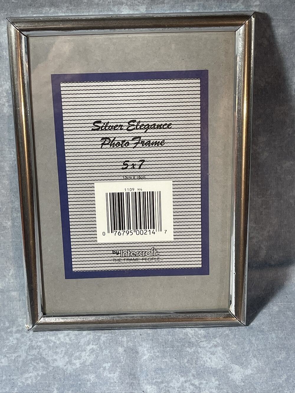 Intercraft Silver Elegance Photo Frame 5x7 Picture Tabletop Display